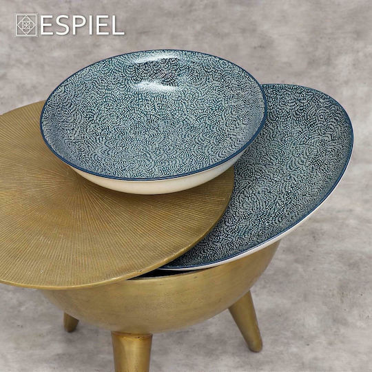 Espiel Serving Platter Blue with Diameter 36cm