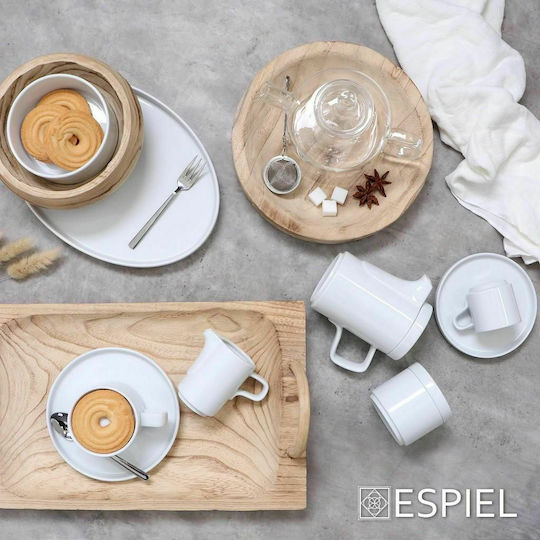 Espiel Seltmann Good Mood Serving Platter Oval White 29.4x21cm