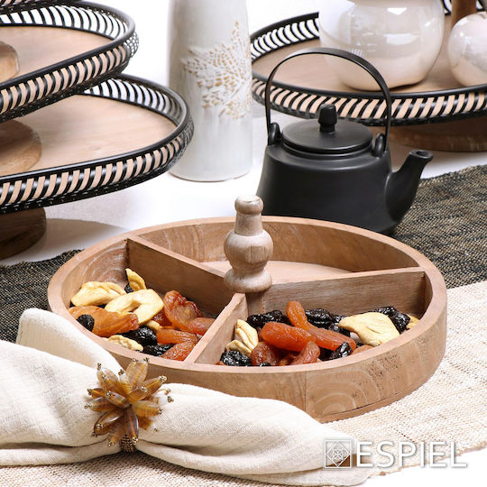 Espiel Inel de șervețel Metalic Galben 6pcs