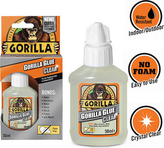 Gorilla Crystal Clear Glue Wood Glue Transparent 50ml 1244002