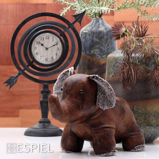 Espiel Espiel Tischuhr mit Zeigern Metallisch Schwarz GAD131