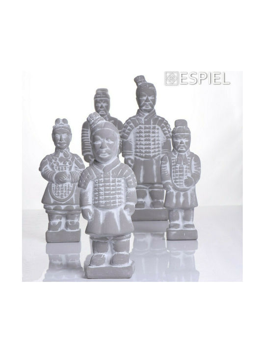 Espiel Decorative Statuette made of Concrete Warrior 15x10x39cm 1pcs