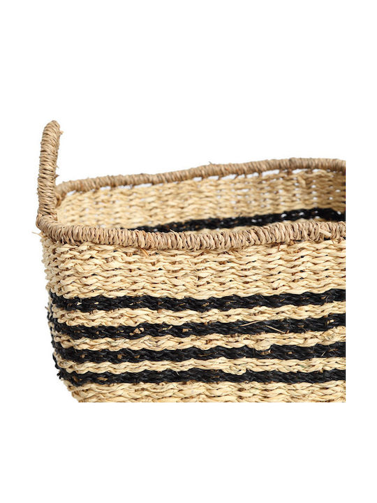 Hollie Decorative Basket Wicker with Handles Brown 32x25x31cm Soulworks