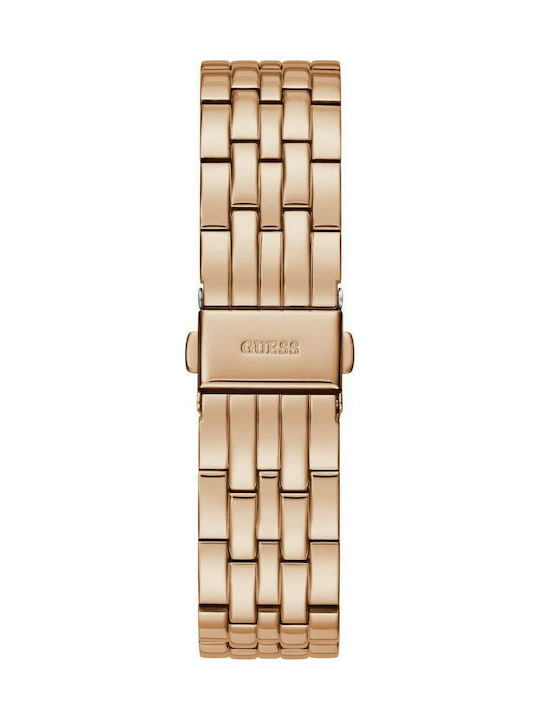 Guess Lady Comet Watch with Pink Gold Metal Bracelet