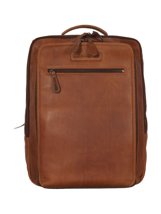 Hill Burry Δερμάτινο Καφέ Men's Leather Backpack Brown