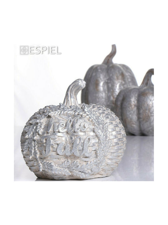 Espiel Dekorative Kürbis Hello Fall aus Polyresin 18x19x17cm 1Stück