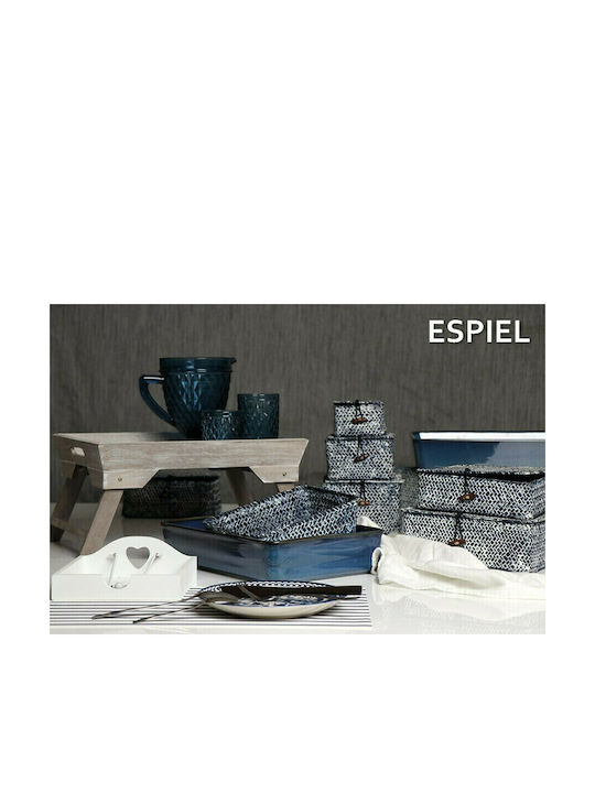 Espiel Wicker Decorative Box Blue