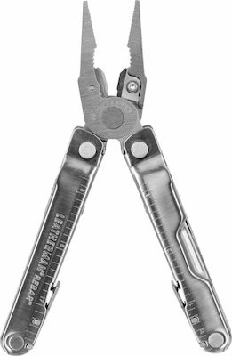 Leatherman Rebar Unealtă Multifuncțională Argint cu Lamă din Oțel inoxidabil cu Teacă