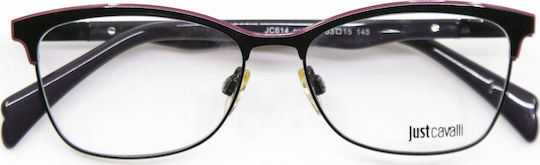 Just Cavalli Metal Eyeglass Frame Purple JC614 001