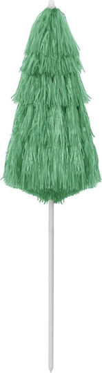 vidaXL Beach Umbrella Diameter 1.6m Green