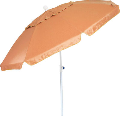 Campus Foldable Beach Umbrella Diameter 2m with UV Protection and Air Vent Orange