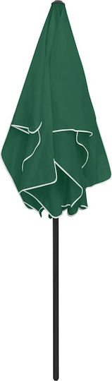 vidaXL Folding Beach Umbrella Diameter 1.8m with UV Protection Green