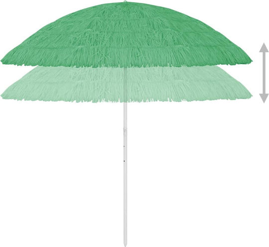 Aluminum Garden & Terrace Parasol Green 3x3m