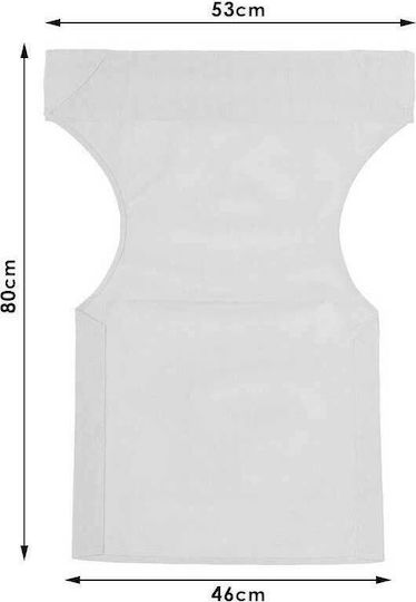 Pakketo Impermeabil Pânză pentru Scaun de Regizor Alb 46x80cm. 022-000010