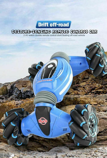 Double Vehicle Twisted Climbing Remote Controlled Car Stunt Blue