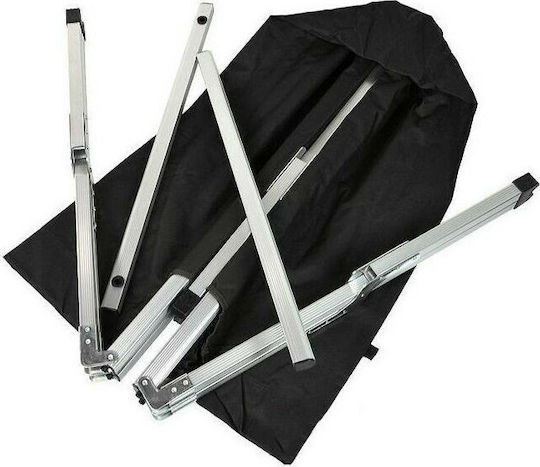 Folding Bed/Cot Campaign Aluminum Single Black 190x65x42cm