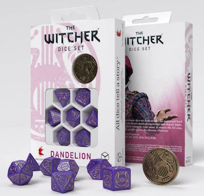 Q Workshop The Witcher Dice Set Dice Dandelion - Viscount de Lettenhove SWDA3Q