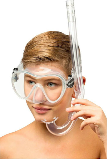 CressiSub Minigringo Snorkel Transparent with Silicone Mouthpiece EG265500