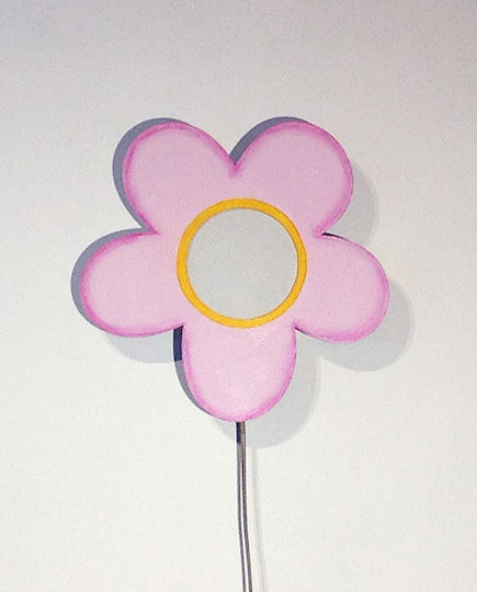 Wooden Kids Wall Light Flower