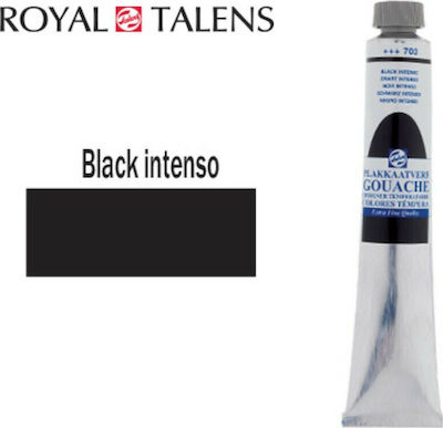 Royal Talens Gouache Extra Fine Quality Τέμπερα Ζωγραφικής Μαύρη 703 σε Σωληνάριο 60ml