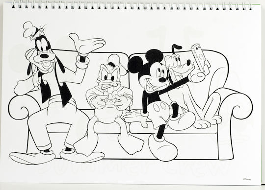 Gim Drawing Pad Mickey 1pcs