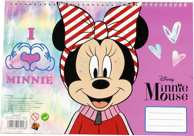 Gim Μπλοκ Ζωγραφικής Minnie 23x33cm 40 Φύλλα με Stickers