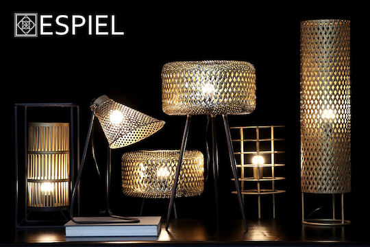 Espiel Floor Lamp H55xW21cm. with Socket for Bulb E27 Gold