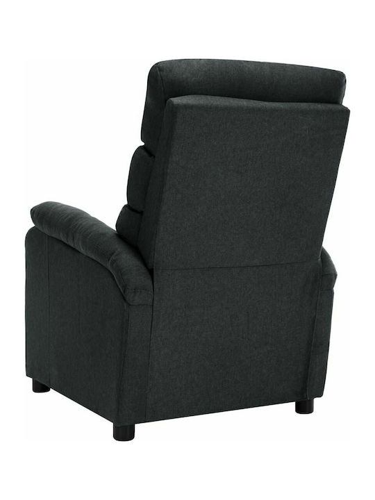 Πολυθρόνα Relax Massage με Υποπόδιο Σκούρο Γκρι 72x96x98cm