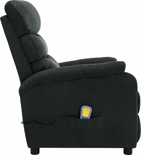Relaxsessel Friseurwaschbecken mit Fußhocker Dark Grey 72x96x98cm
