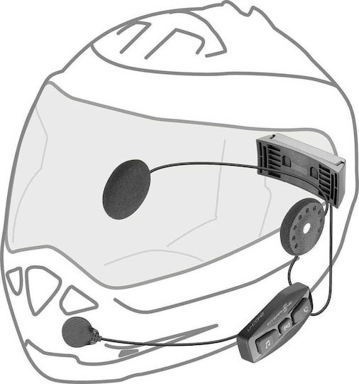 Interphone U-COM 4 Einzelne Gegensprechanlage Für Motorradhelm Mit Bluetooth