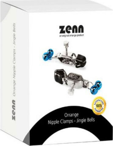 Zenn Nipple Clamps Jingle Bells Σφιγκτήρες Θηλών σε Μπλε Χρώμα