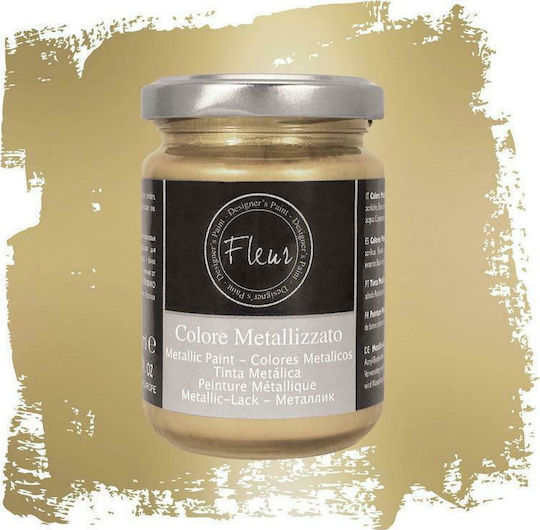 Fleur Colore Metallizzato Liquid Craft Paint Gold Champagne 130ml