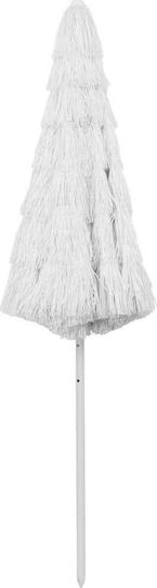 vidaXL Beach Umbrella Diameter 3m White