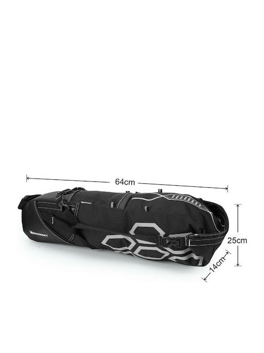 Wozinsky Large Roomy Saddle Седална торба за велосипед Черен WBB9BK