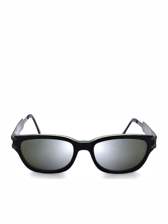 Byblos Sunglasses with Black Frame and Black Mirror Lens B170S 7096