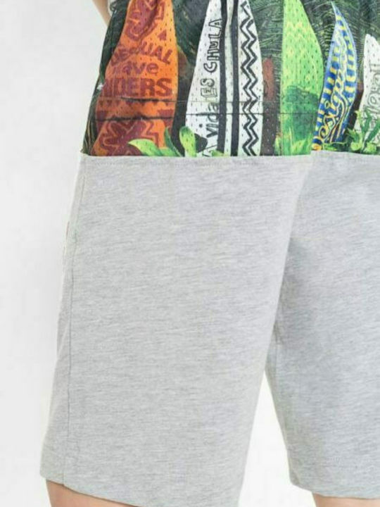 Kids' Shorts/Bermudas Fabric Football Grey Gray