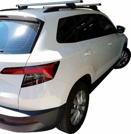 Menabo Aluminum Car Roof Bars for Skoda Karoq Set with Roof Rack Legs M.P.SKAROQ.01