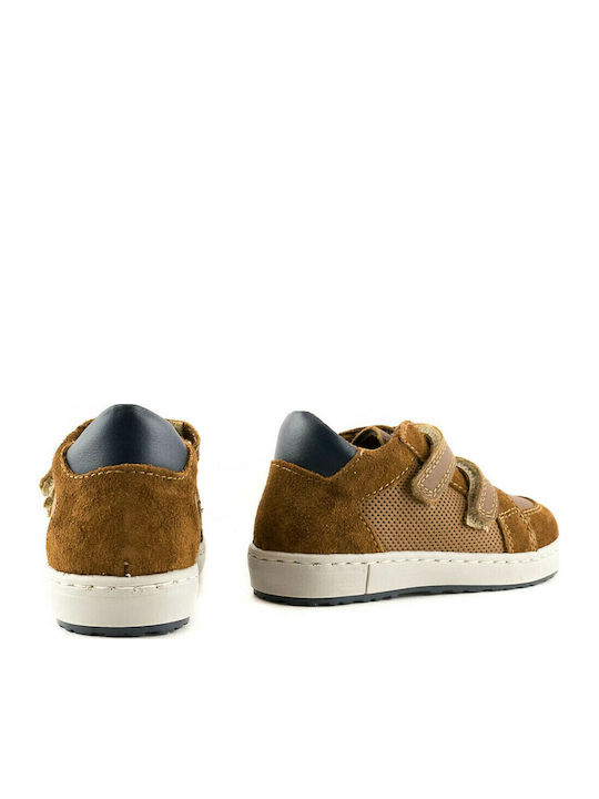 Romeo 5466 Παιδικά Sneakers με Σκρατς Καφέ