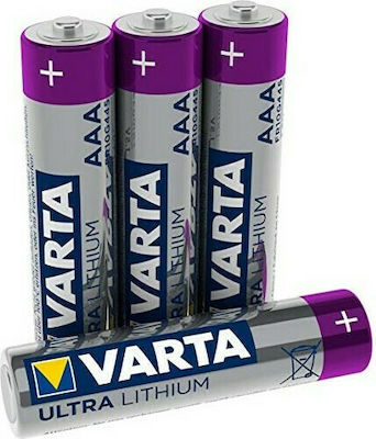 Pile au lithium Varta AAA, Micro, FR03, 6103, Varta Ultra Lithium, 1,5 V, VARTA, Piles au lithium, Piles