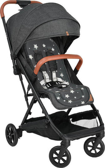 Bebe Stars Stroller Seat Liner Double Sided Stars 34x80cm Dark Grey Stars