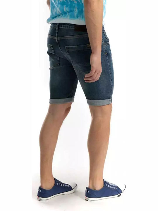 Devergo Herrenshorts Jeans Blau