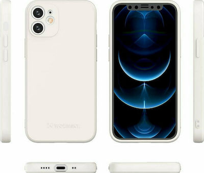 Wozinsky Color Back Cover Σιλικόνης Λευκό (iPhone 12 mini)