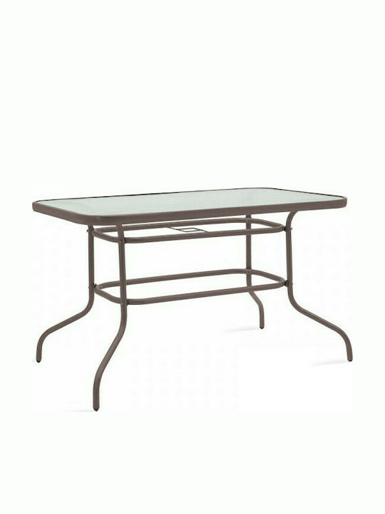 Set Sala De Mese Pentru Exterior Valor Calan 5 Piese Maro
