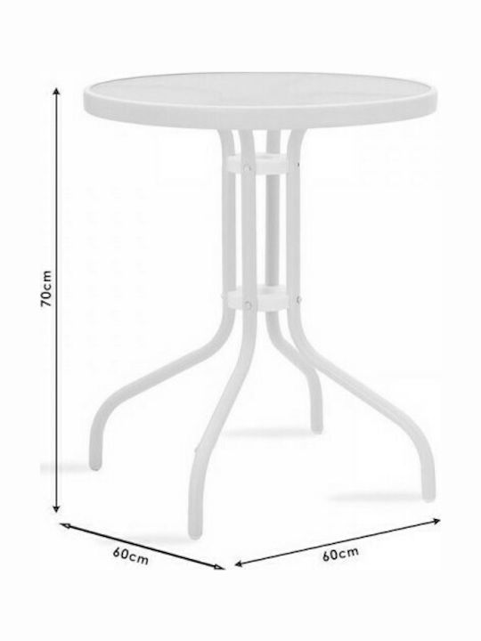 Dining Set for Small Outdoor Spaces Watson Calan 3 Pieces Brown