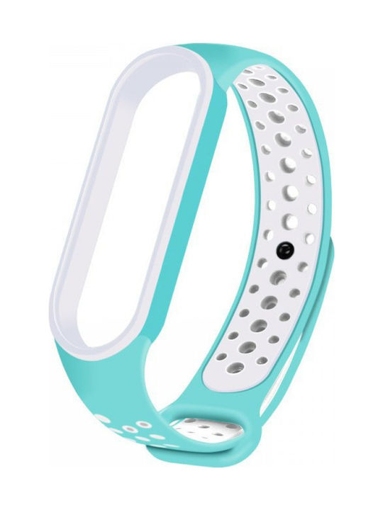 Hurtel Dots Strap Silicone with Pin White (Mi Band 3/Mi Smart Band 4)