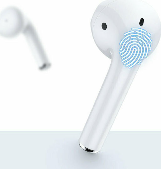 Joyroom JR-T13 Earbud Bluetooth Handsfree Ακουστικά με Αντοχή στον Ιδρώτα και Θήκη Φόρτισης Λευκά