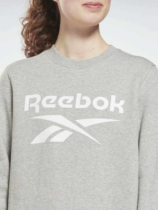 Identity Logo Damen Sweatshirt Medium Grey Heather