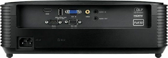 Optoma DX322 3D Проектор DLP Обикновена лампа с вградени високоговорители Черен