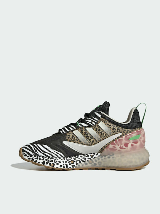 モモ/2 adidas ZX 2K Boost 2.0 Παιδικά Sneakers Core Black / Mesa / Wonder