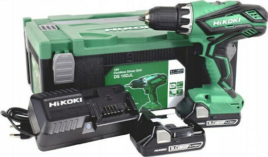 Hikoki DS 18DJL Δραπανοκατσάβιδο Μπαταρίας 18V 2x3Ah